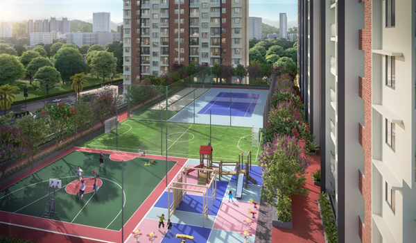 L&T Thanisandra Basket Ball Court